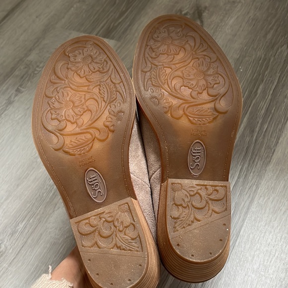 Sofft shoes- open ankle bootie - nude suede - Picture 4 of 4